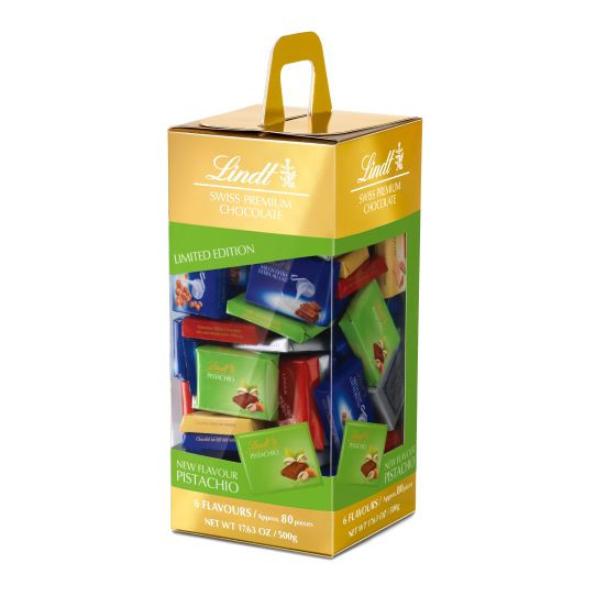 Lindt Assorted Napolitains With Pistachio 500g